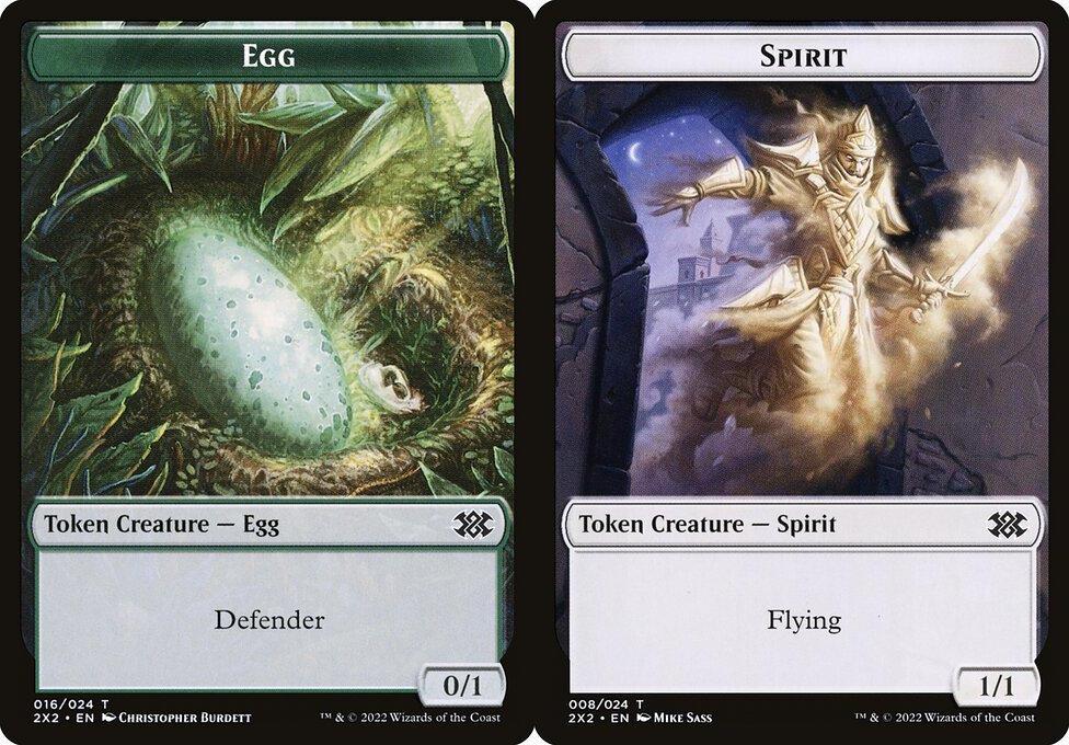Egg (016) // Spirit (008) Double-Sided Token (T2X2)
