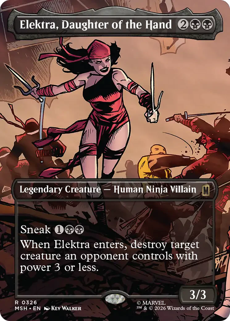Elektra, Daughter of the Hand (0326) (Borderless) (MSH)