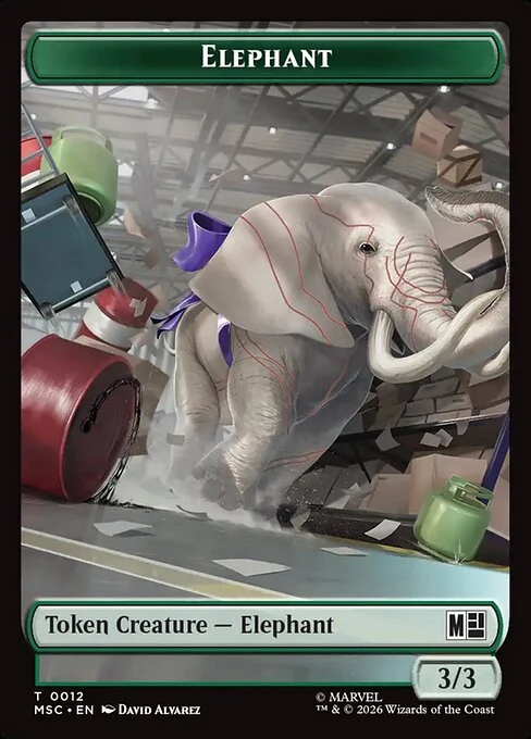Elephant (0012) // Rhino (0013) Double-Sided Token (TMSC)
