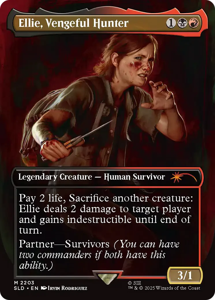 Ellie, Vengeful Hunter (2203) (Borderless) (SLD)