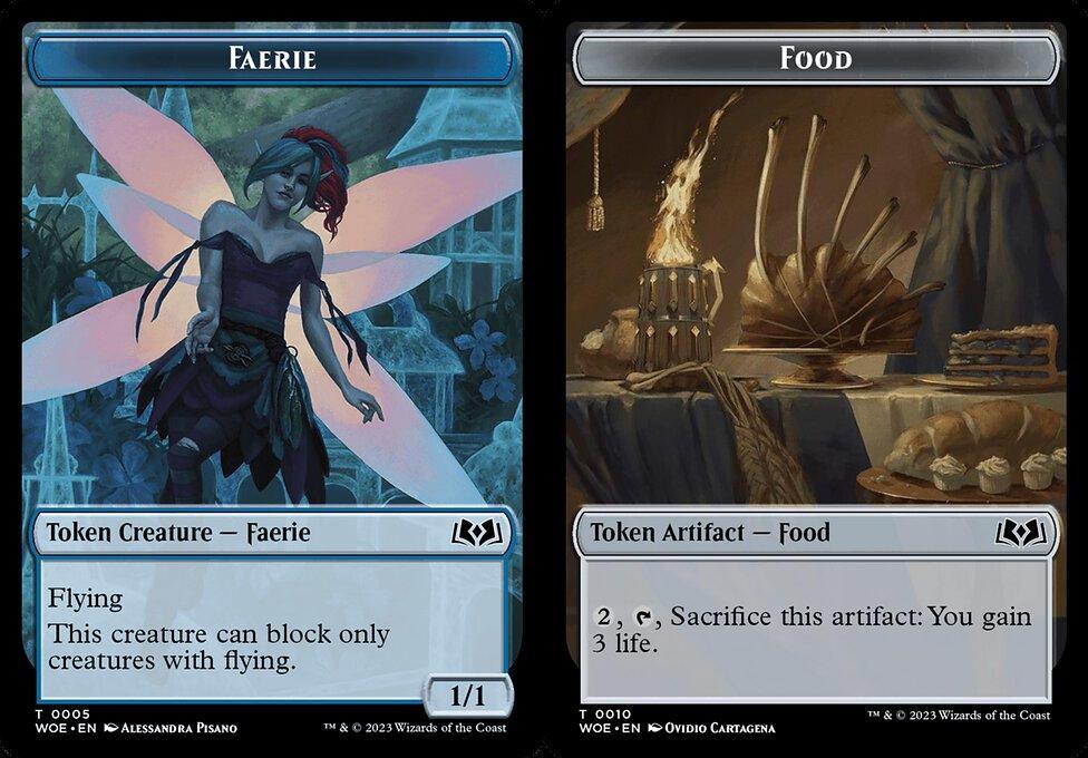 Faerie (0005) // Food (0010) Double-Sided Token (TWOE) - Foil
