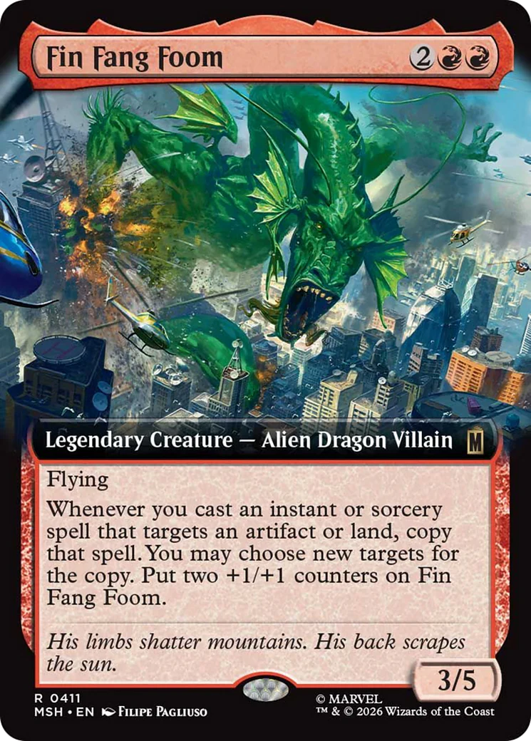 Fin Fang Foom (0411) (Extended Art) (MSH) - Foil