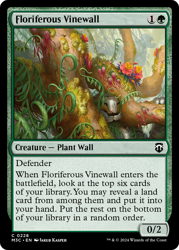 Floriferous Vinewall (M3C) - Ripple Foil