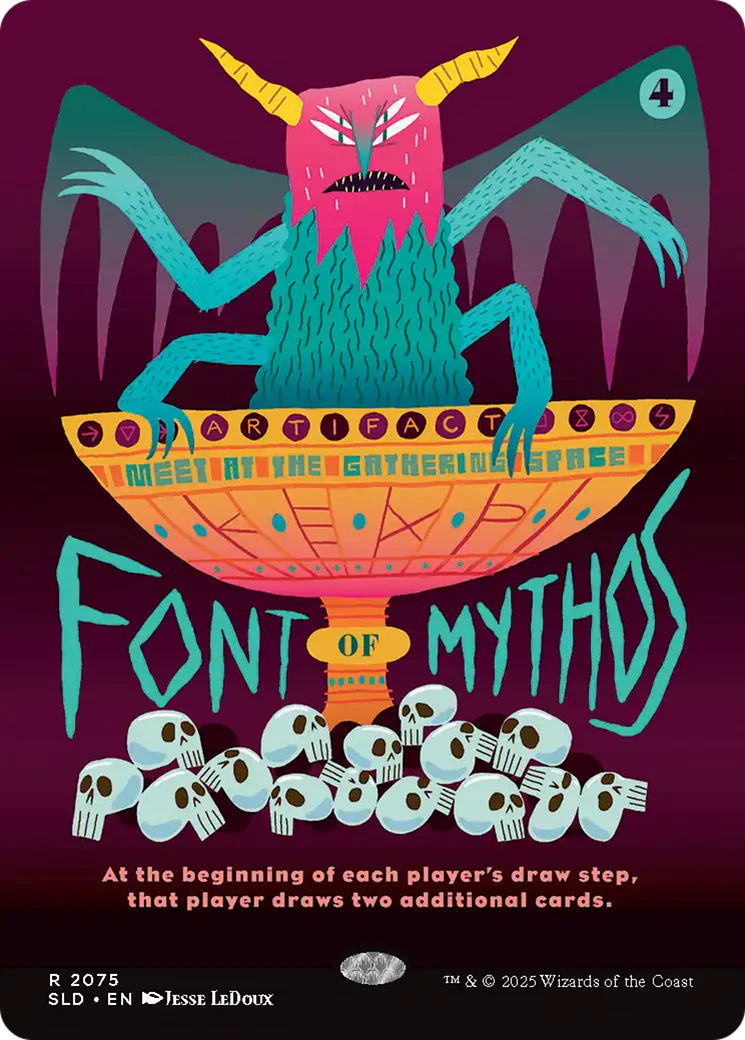 Font of Mythos (2075) (Showcase) (SLD) - Foil