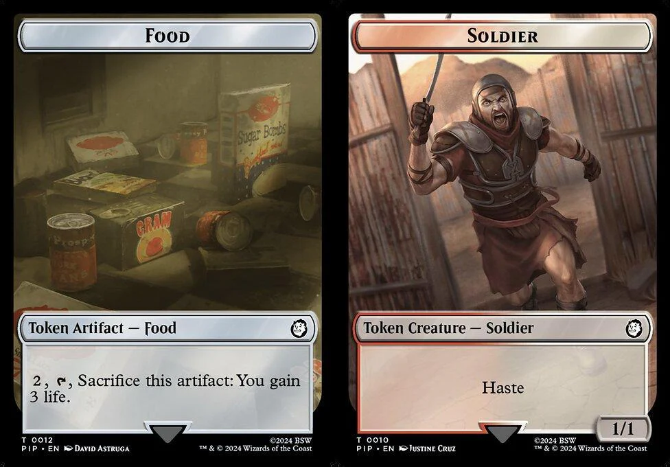 Food (0012) // Soldier (0010) Double-Sided Token (TPIP)