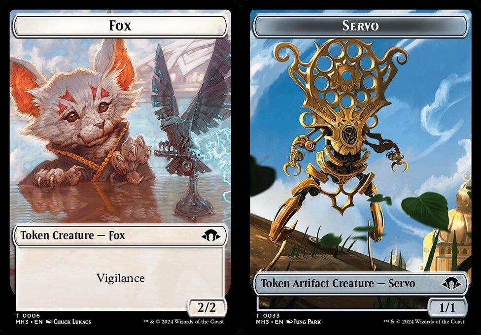 Fox (0006) // Servo (0033) Double-Sided Token (TMH3) - Foil
