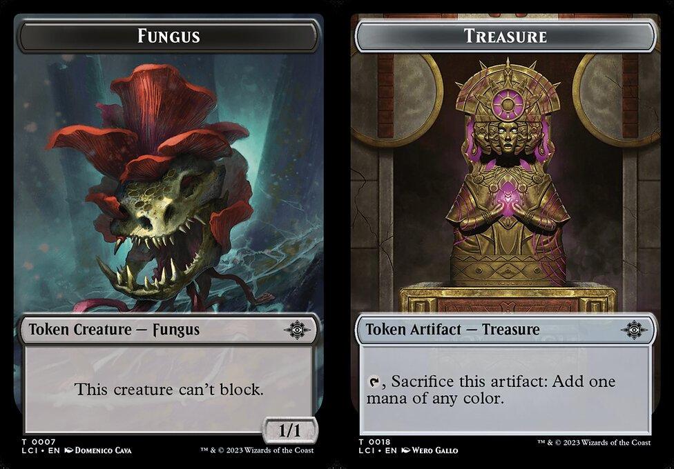 Fungus (0007) // Treasure (0018) Double-Sided Token (TLCI) - Foil