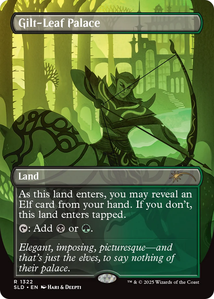 Gilt-Leaf Palace (1322) (Borderless) (SLD) - Foil