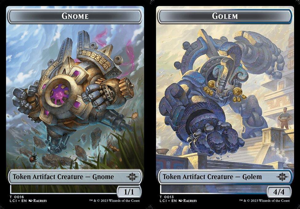 Gnome (0016) // Golem (0013) Double-Sided Token (TLCI) - Foil