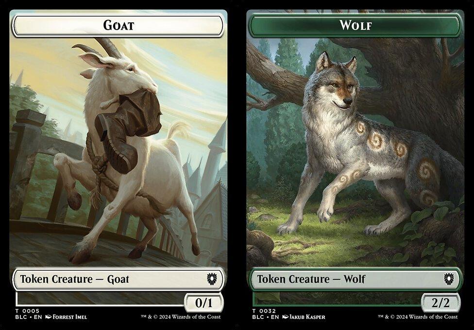 Goat (0005) // Wolf (0032) Double-Sided Token (TBLC)