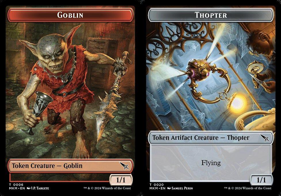 Goblin (0006) // Thopter (0020) Double-Sided Token (TMKH) - Foil