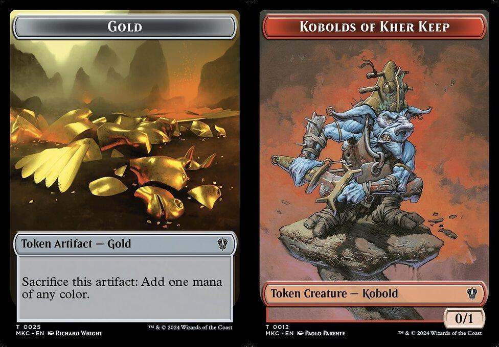Gold (0025) // Kobolds of Kher Keep (0012) Double-Sided Token (TMKC)