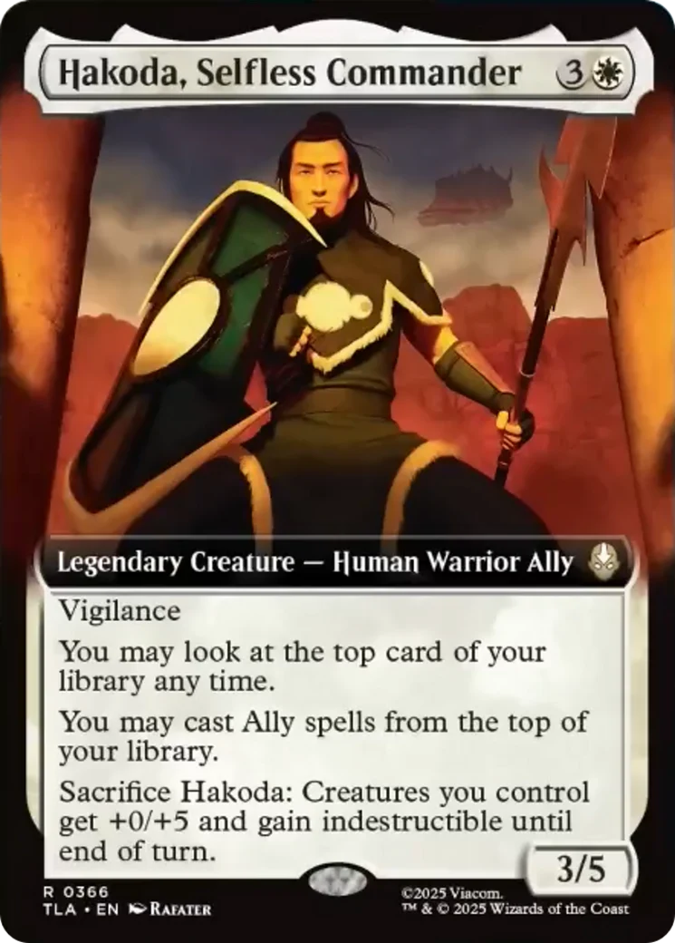 Hakoda, Selfless Commander (0366) (Extended Art) (TLA) - Foil