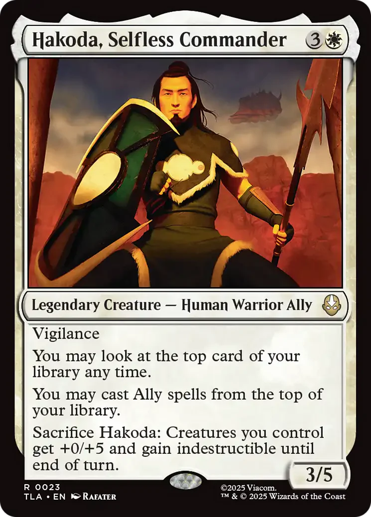 Hakoda, Selfless Commander (TLA) - Foil