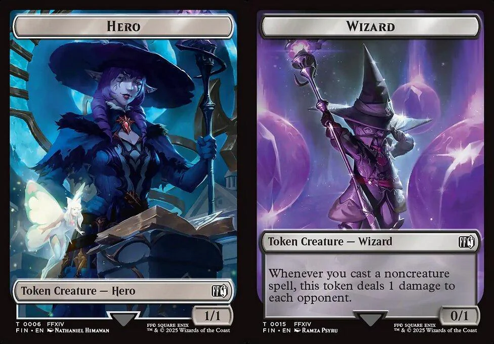 Hero (0006) // Wizard (0015) Double-Sided Token (TFIC)