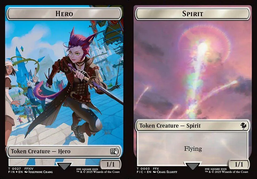 Hero (0027) // Spirit (0003) Double-Sided Token (TFIC) - Surge Foil