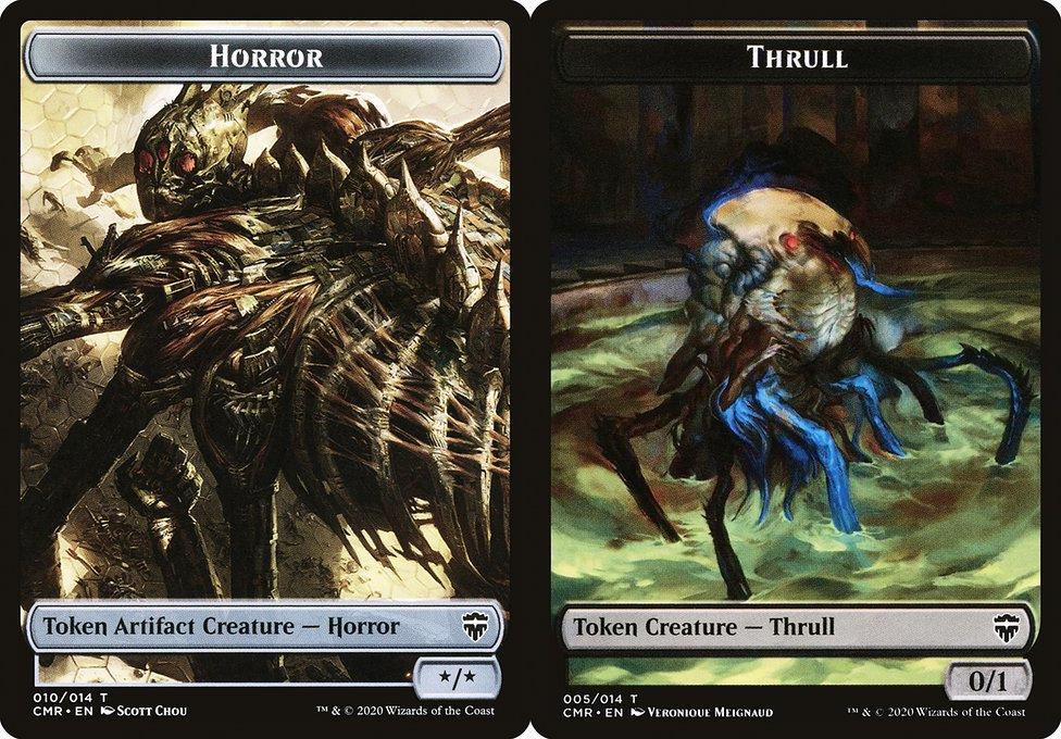 Horror (010) // Thrull (012) Double-Sided Token (TCMR) - Foil