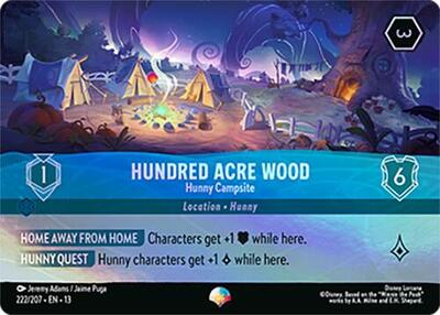 Hundred Acre Wood, Hunny Campsite (0222) - Rainbow Foil