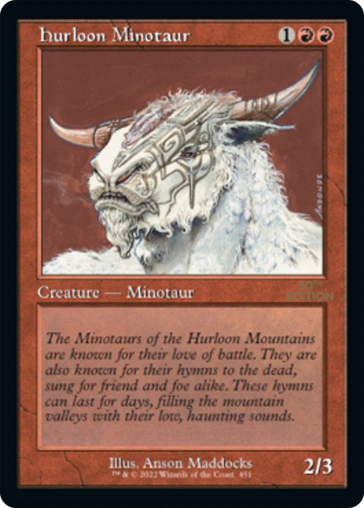 Hurloon Minotaur (Retro Frame) (30A)