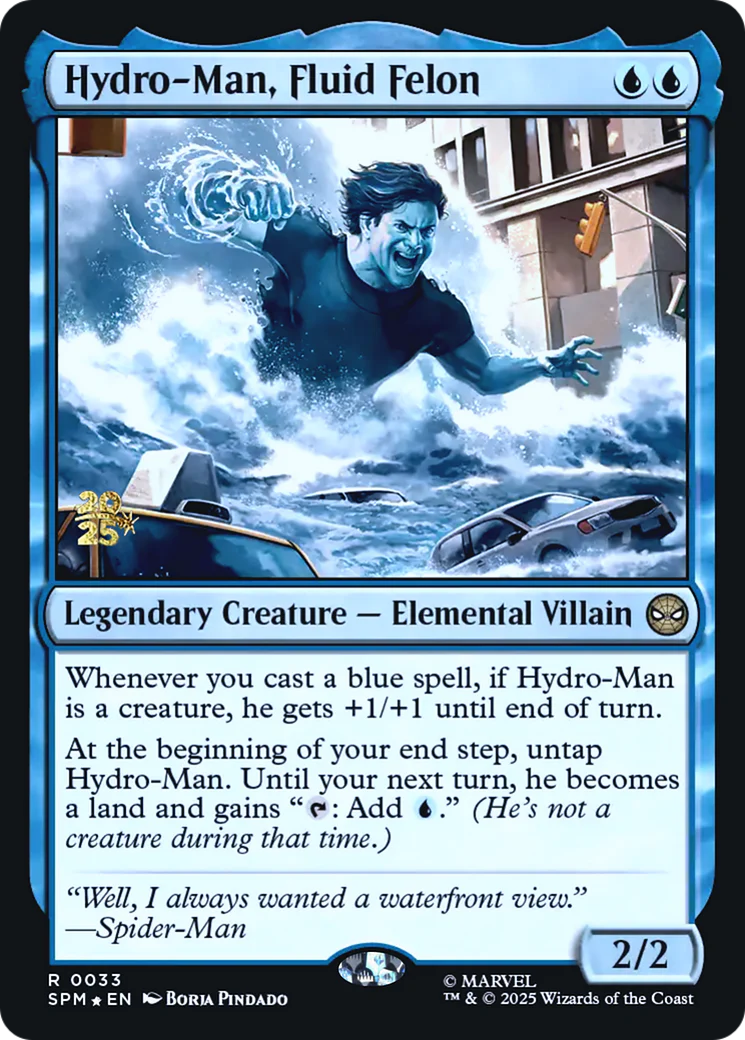 Hydro-Man, Fluid Felon (0033) (Prerelease) (PSPM) - Foil