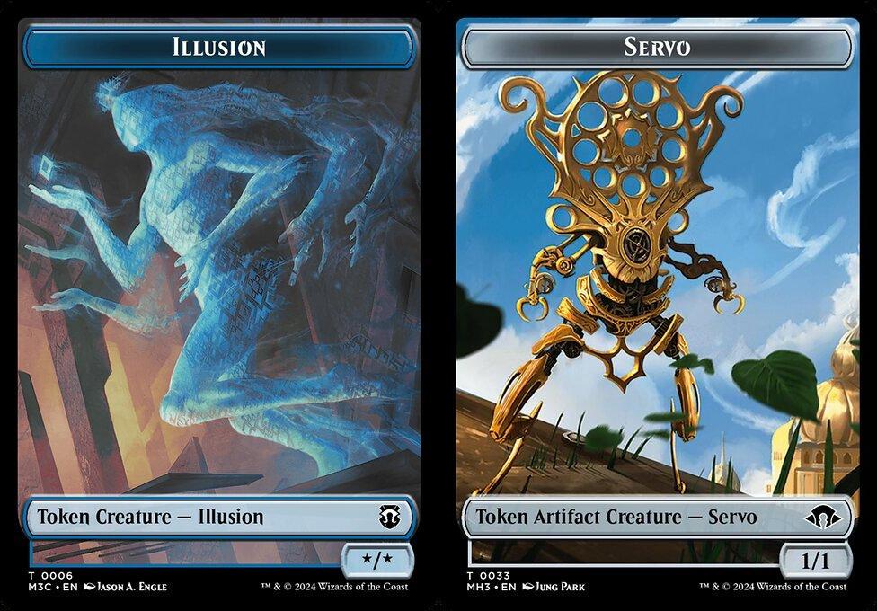 Illusion (0006) // Servo (0033) Double-Sided Token (TM3C)