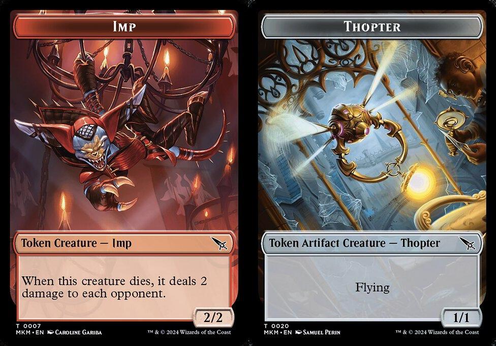 Imp (0007) // Thopter (0020) Double-Sided Token (TMKH) - Foil