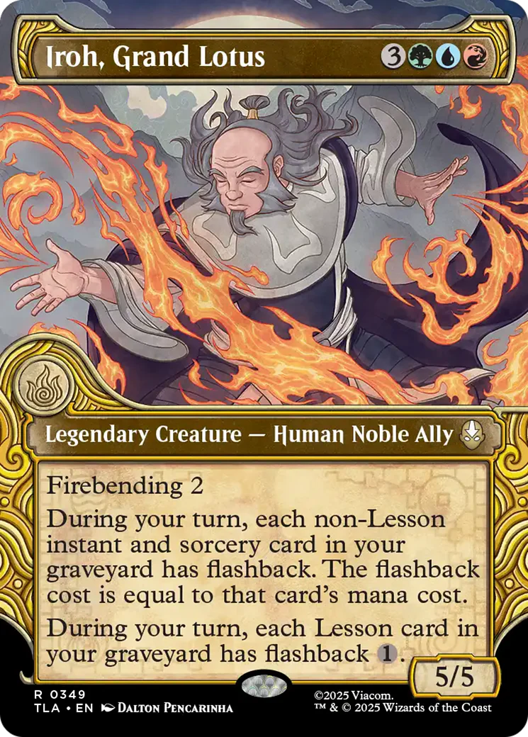 Iroh, Grand Lotus (0349) (Elemental Frame) (TLA) - Foil