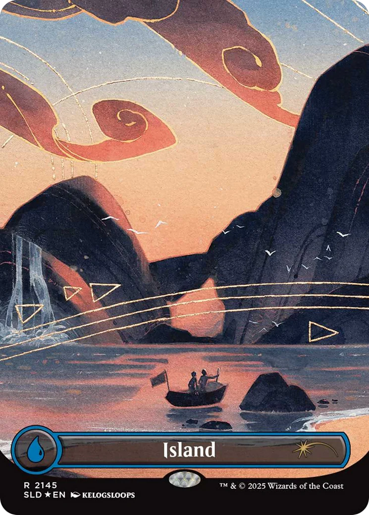 Island (2145) (Borderless) (SLD) - Foil