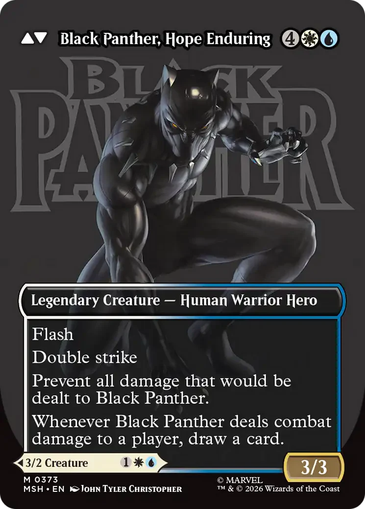 King T'Challa // Black Panther, Hope Enduring (0373) (Borderless) (MSH) - Foil - Image 2