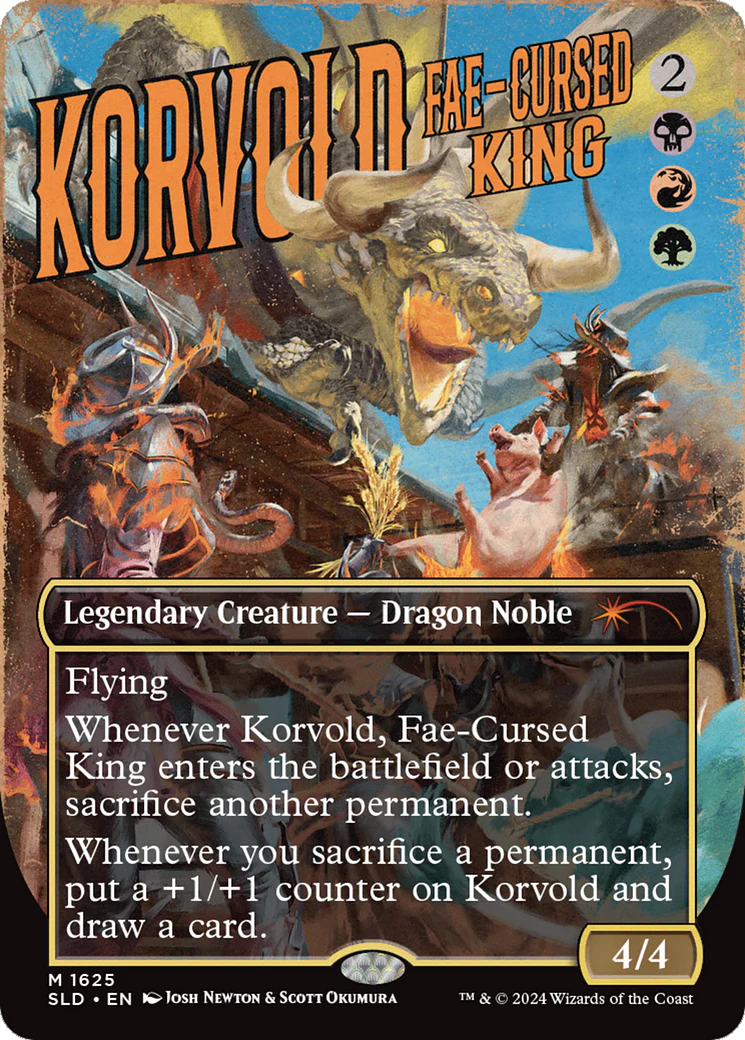 Korvold, Fae-Cursed King (1625) (Showcase) (SLD) - Rainbow Foil
