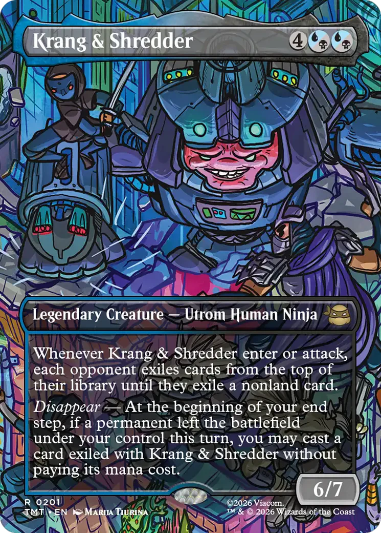 Krang & Shredder (0201) (Borderless) (TMT)