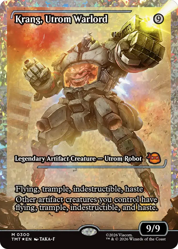 Krang, Utrom Warlord (0300) (Showcase) (TMT) - Fracture Foil