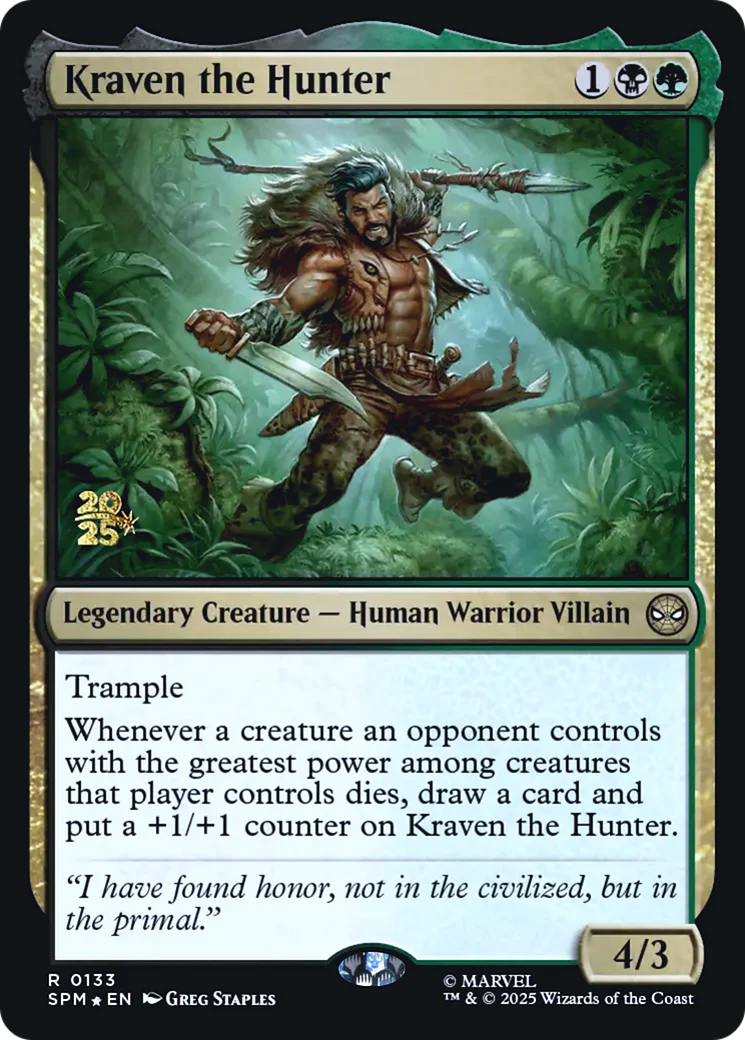 Kraven the Hunter (0133) (Prerelease) (PSPM) - Foil