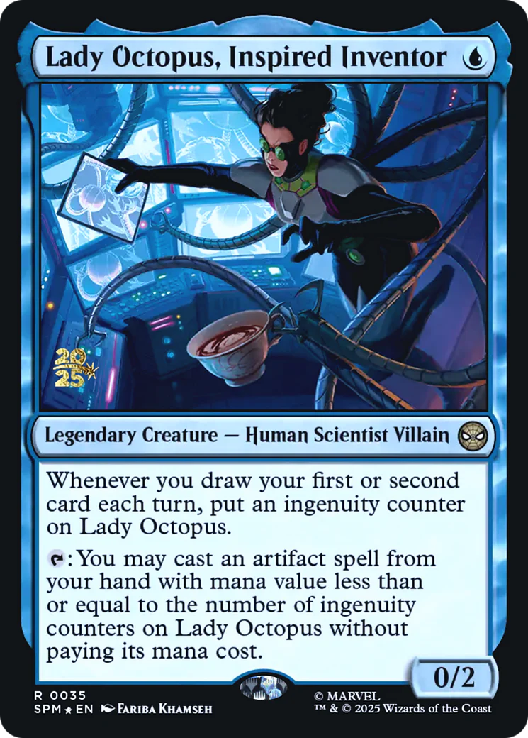 Lady Octopus, Inspired Inventor (0035) (Prerelease) (PSPM) - Foil