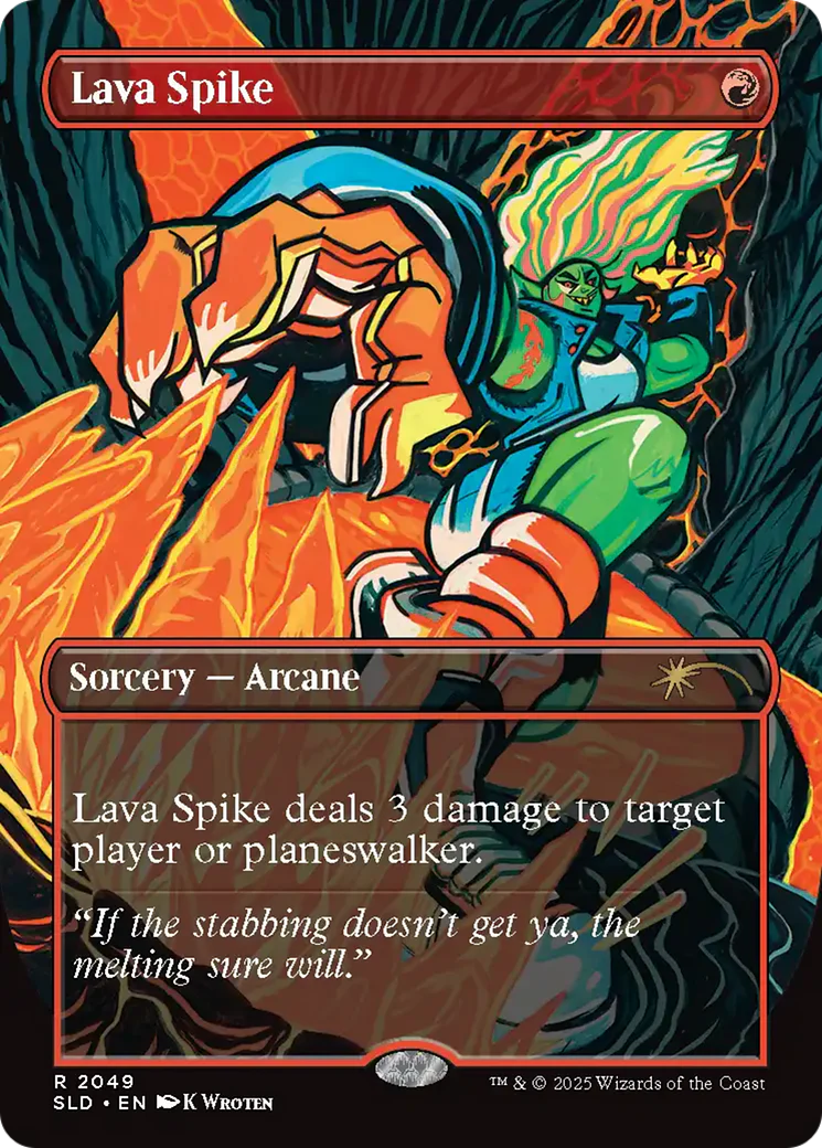 Lava Spike (2049) (Borderless) (SLD) - Foil