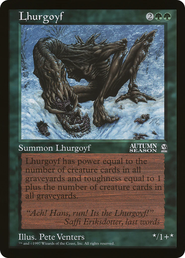 Lhurgoyf (Oversized) (Arena League Promo) (OLEP)