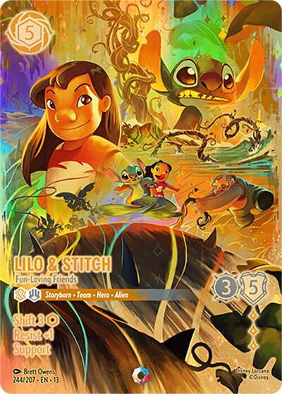 Lilo & Stitch, Fun-Loving Friends (0244) - Satin Holographic Foil