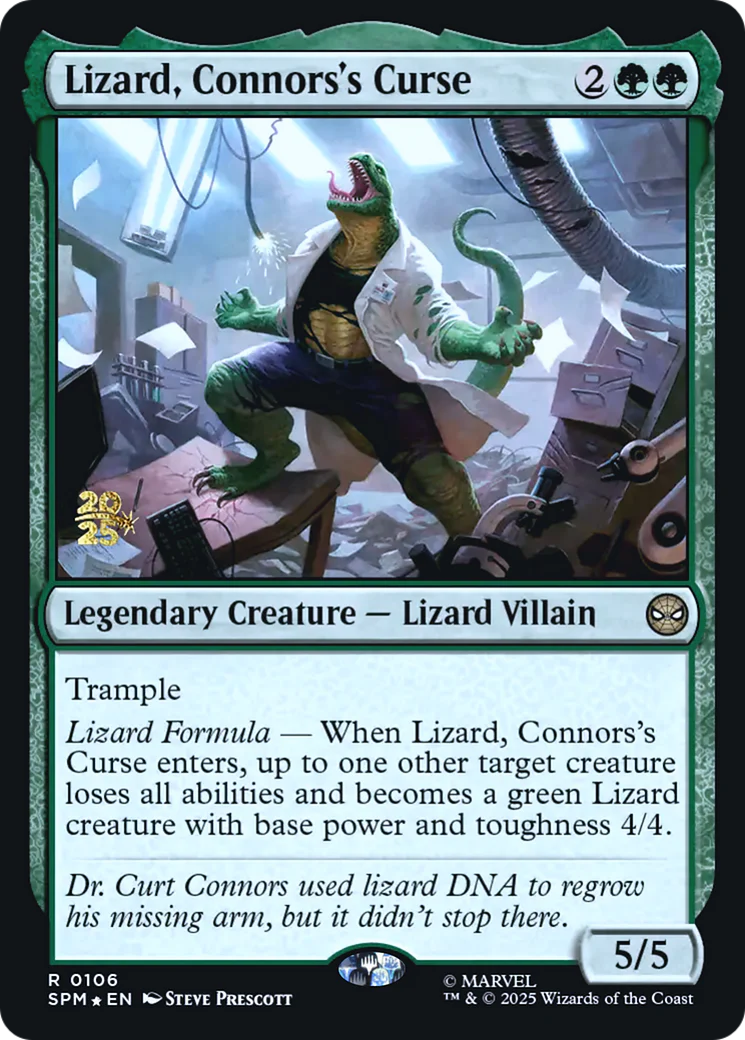 Lizard, Connors's Curse (0106) (Prerelease) (PSPM) - Foil