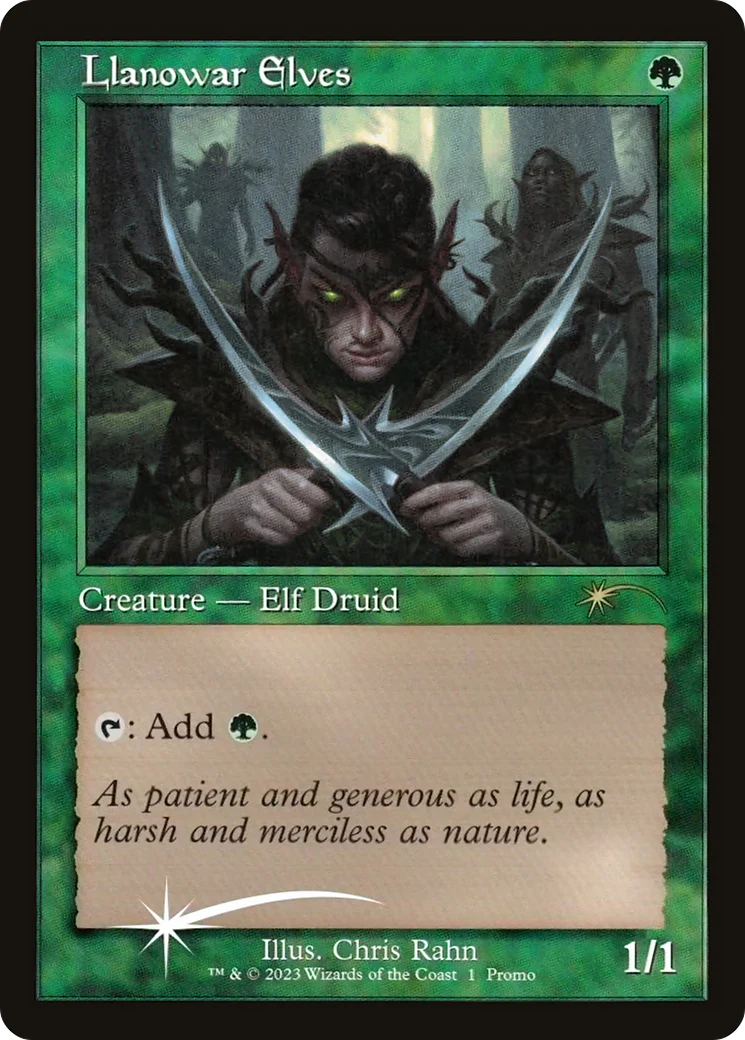 Llanowar Elves (001) (Retro Frame) (PDMU) - Foil