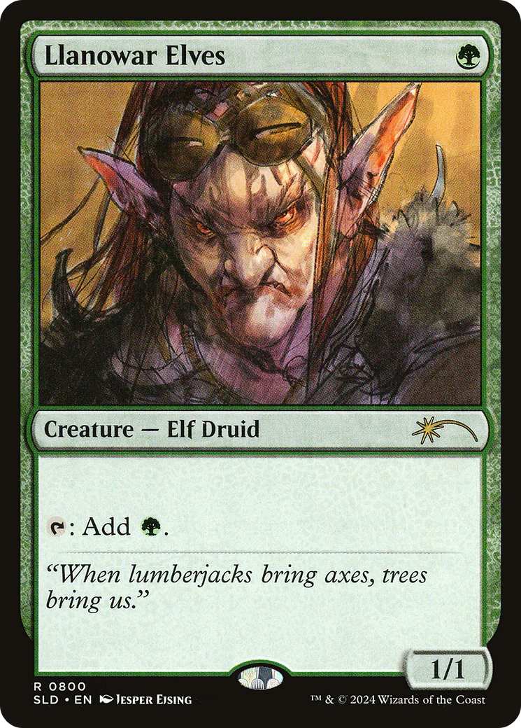 Llanowar Elves (0800) (SLD) - Foil