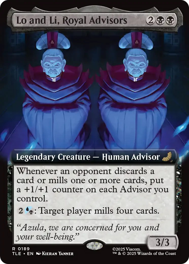 Lo and Li, Royal Advisors (0189) (Extended Art) (TLE) - Foil