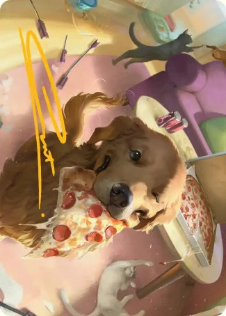 Lucky the Pizza Dog (44/45) Art Card (AMSH) - Gold-Stamped Signature
