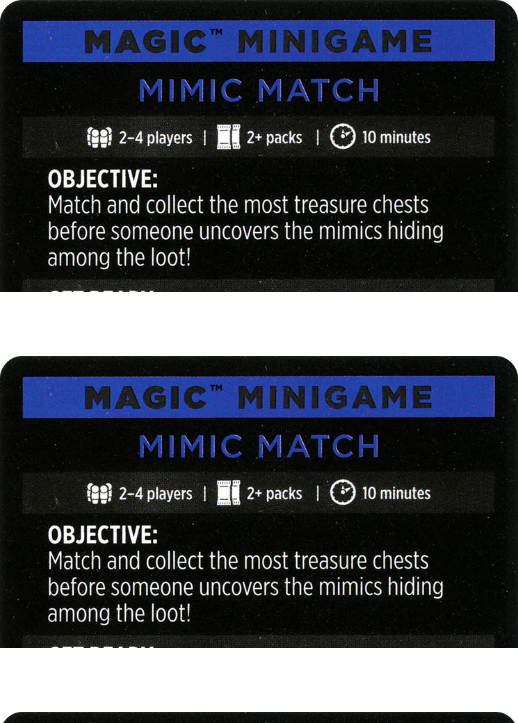 Magic Minigame: Mimic Match (002) (MCLB)