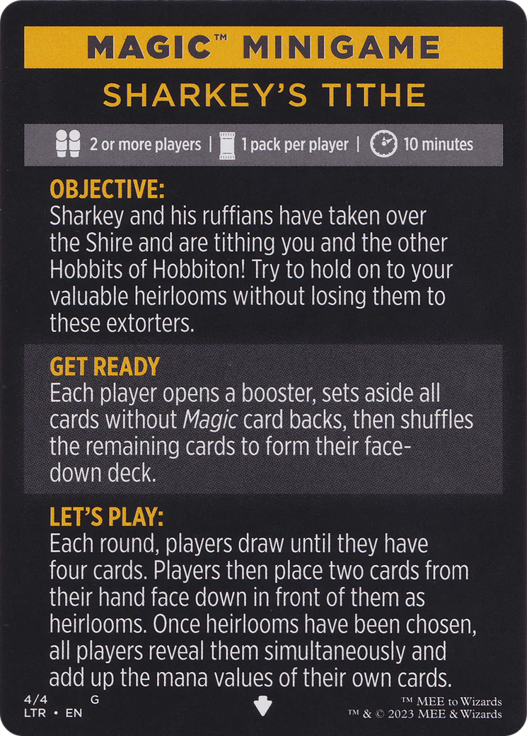 Magic Minigame: Sharkey's Tithe (TTLR)