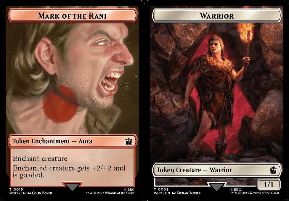 Mark of the Rani (0015) // Warrior (0009) Double-Sided Token (TWHO) - Foil