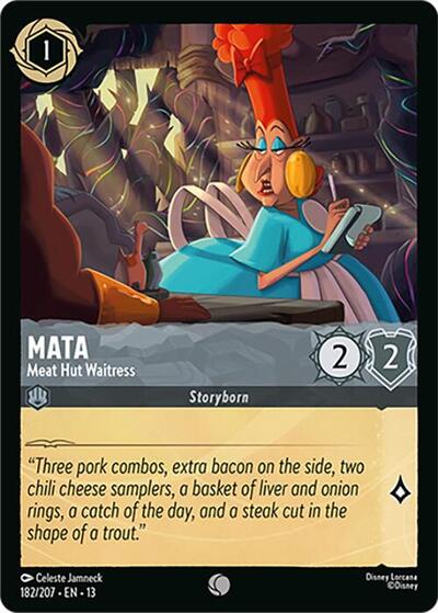 Mata, Meat Hut Waitress (0182) - Cold Foil