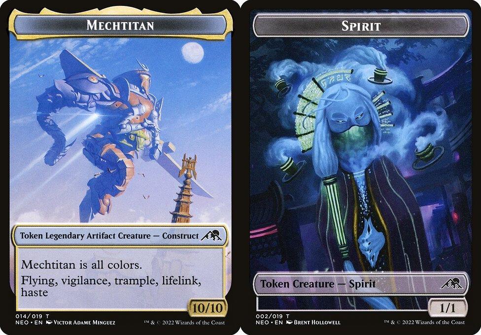 Mechtitan (014) // Spirit (002) Double-Sided Token (TNEO) - Foil