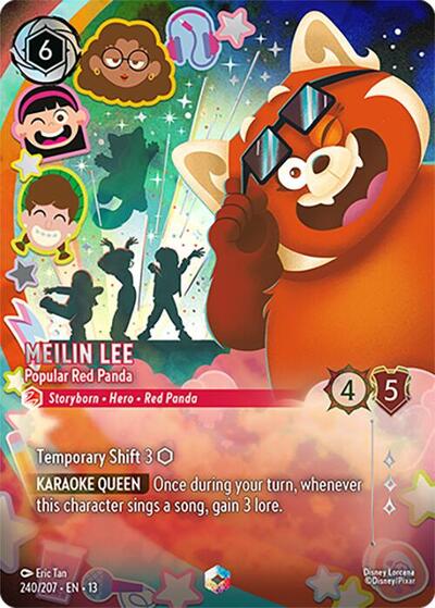 Meilin Lee, Popular Red Panda (0240) - Satin Holographic Foil