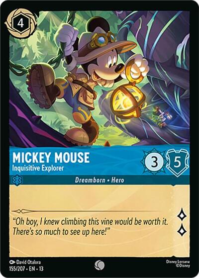Mickey Mouse, Inquisitive Explorer (0155) - Cold Foil