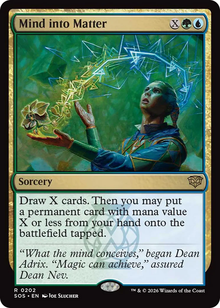 Mind into Matter (SOS)